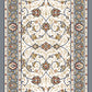 Ancient Garden Traditional Ivory/Light Blue Classic Low Pile Rug