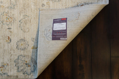 Fiora Modern Cream/Taupe Floral Low Pile Rug
