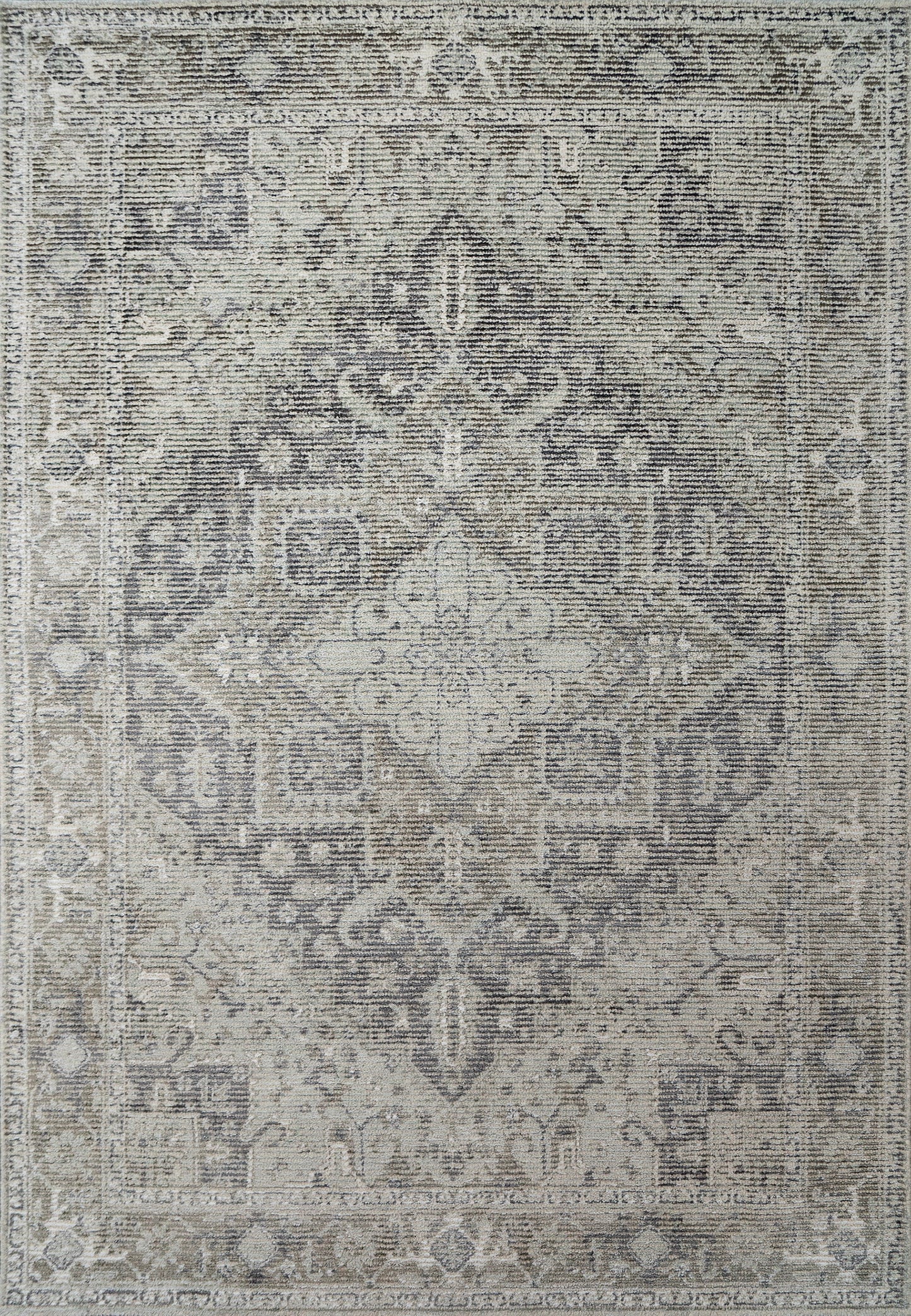 Stefano Traditional Beige/Taupe/Grey Medallion Low Pile Rug