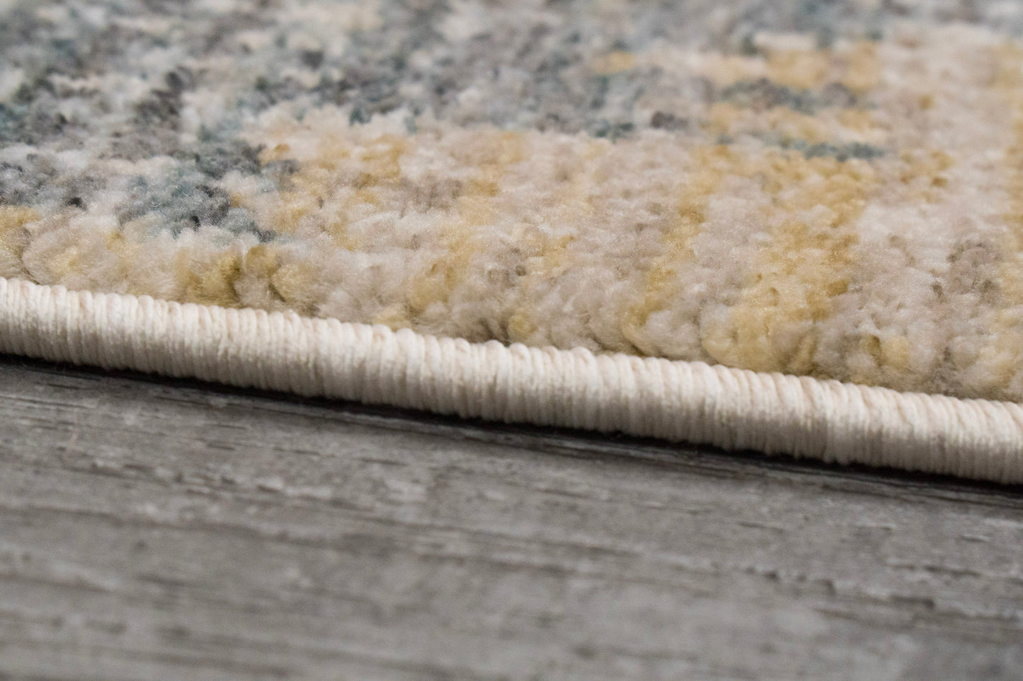 Kashmir Modern Cream/Multi Geometric Low Pile Rug