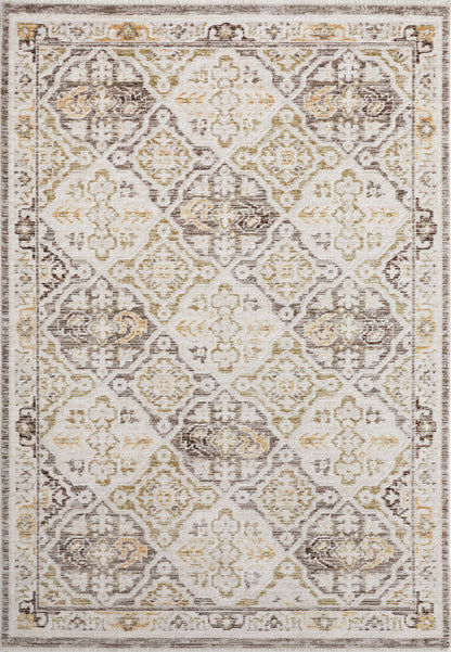 Calypso Traditional Cream/Beige/Multi Medallion Medium Pile Rug