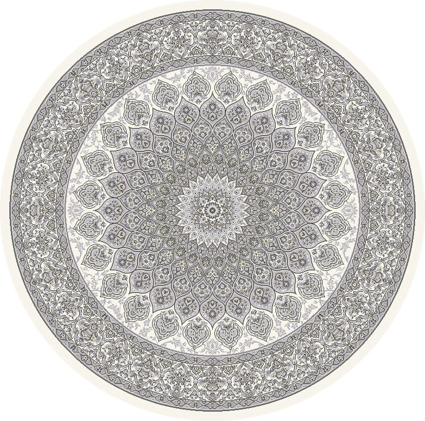 ANCIENT GARDEN 57090 CREAM/GREY
