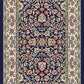 Ancient Garden Traditional Blue/Ivory Classic Low Pile Rug