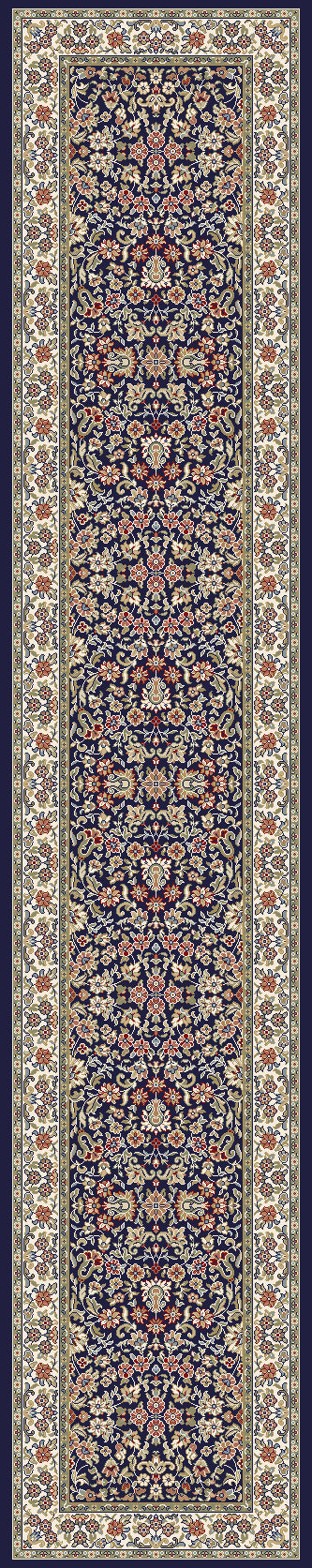 ANCIENT GARDEN 57078 BLUE/IVORY