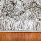 Nordic Contemporary Silver/White Aztec High Pile Rug