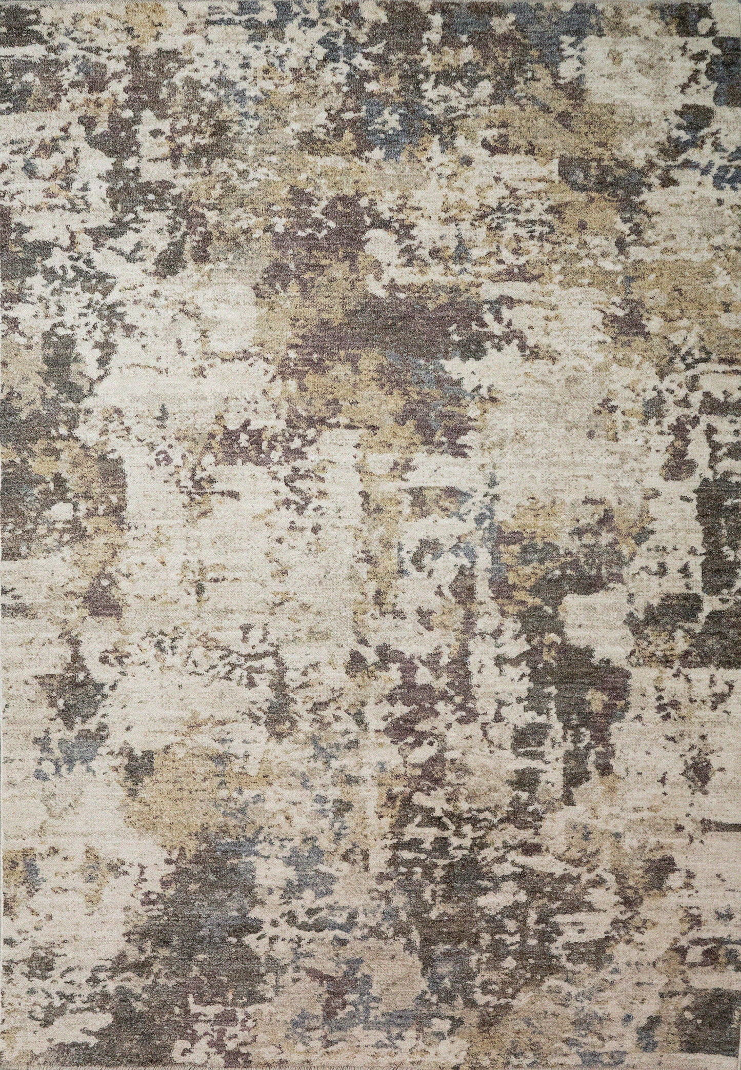 Kashmir Modern Cream/Beige/Multi Abstract Low Pile Rug