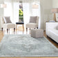 Ruby Transitional Grey Distressed Low Pile Rug