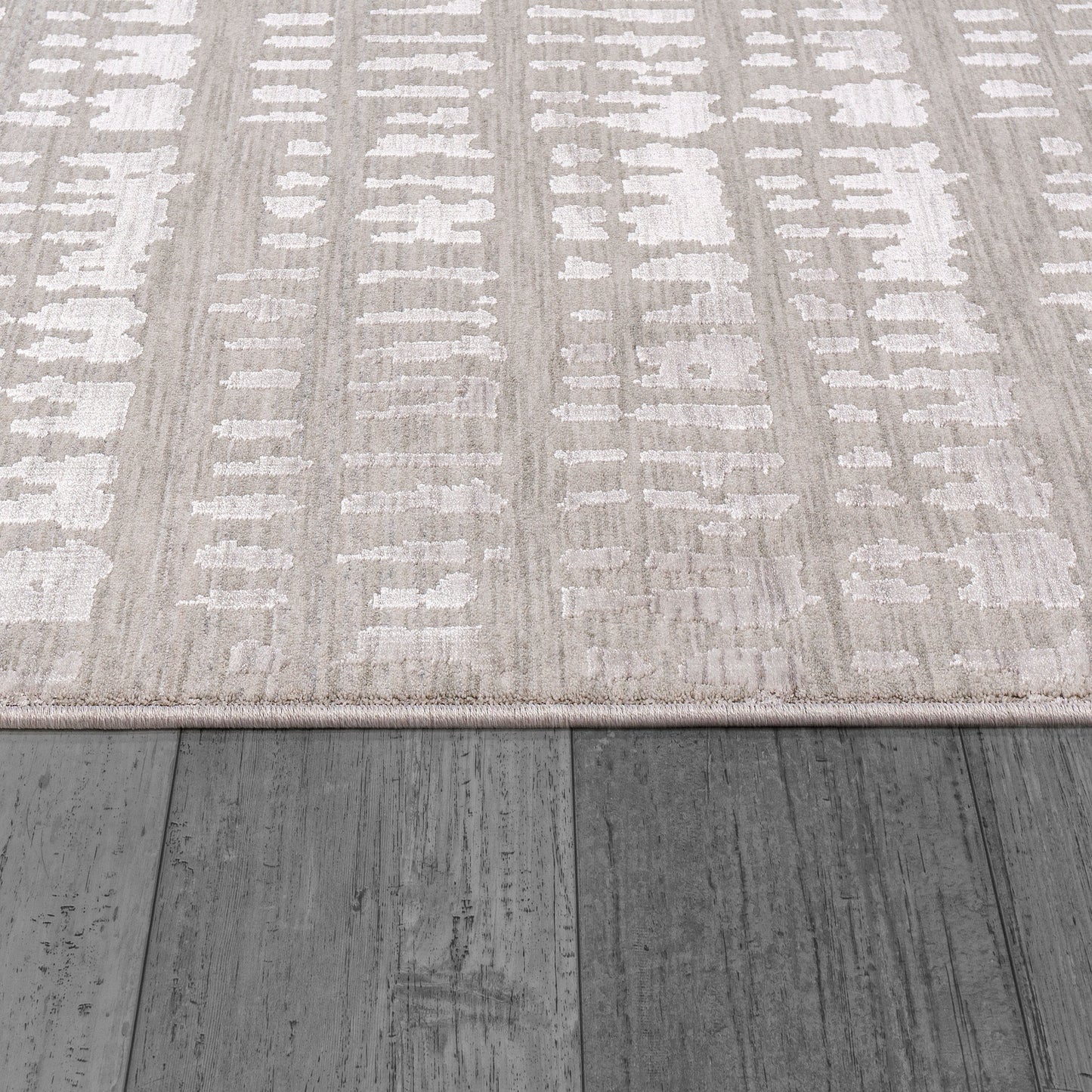 Mesa Modern Beige/Light Grey Abstract Low Pile Rug