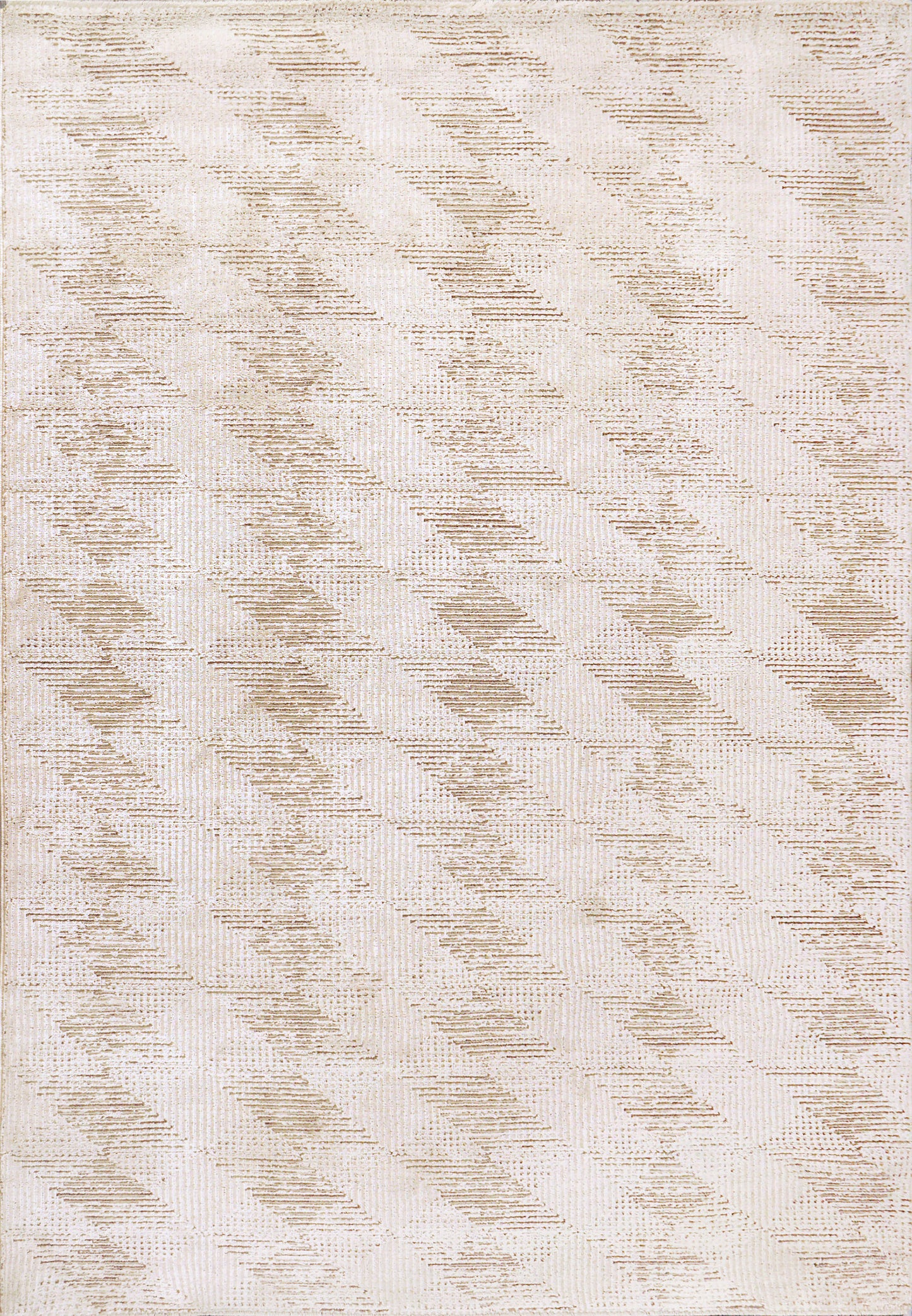 Sahara Modern Grey Geometric Low Pile Rug