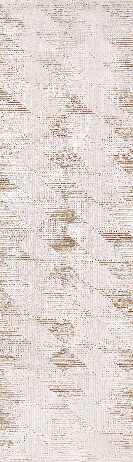 Sahara Modern Grey Geometric Low Pile Rug