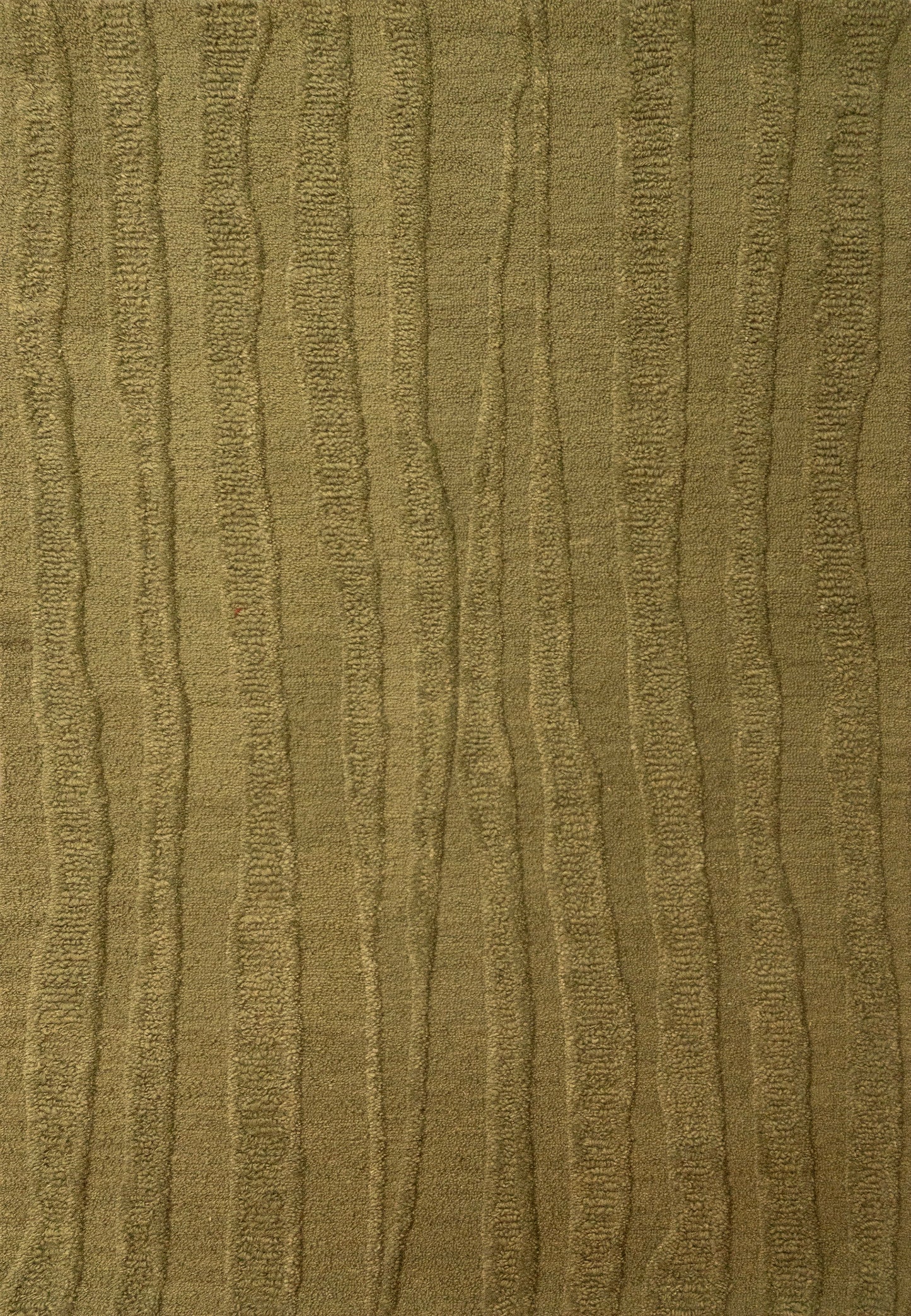 Drift Modern Green Striped Medium Pile Rug