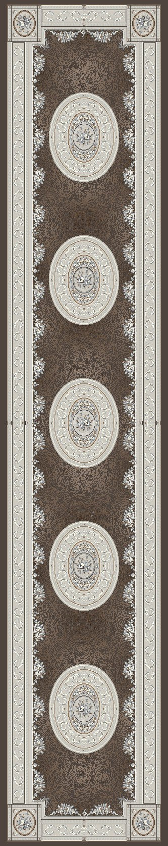 ANCIENT GARDEN 57226 BROWN/CREAM