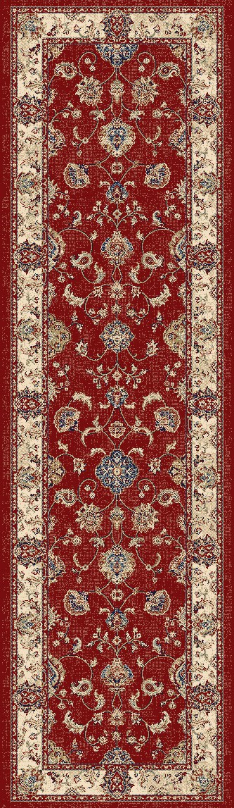ANCIENT GARDEN 57158 RED/IVORY