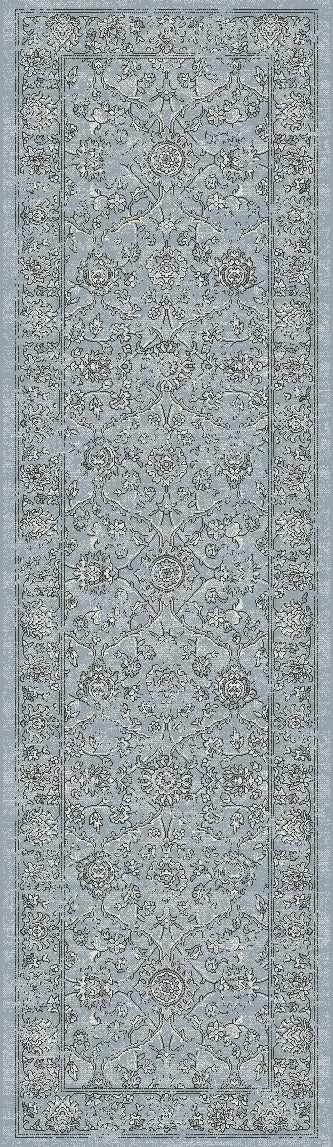 ANCIENT GARDEN 57136 STEEL BLUE/CREAM