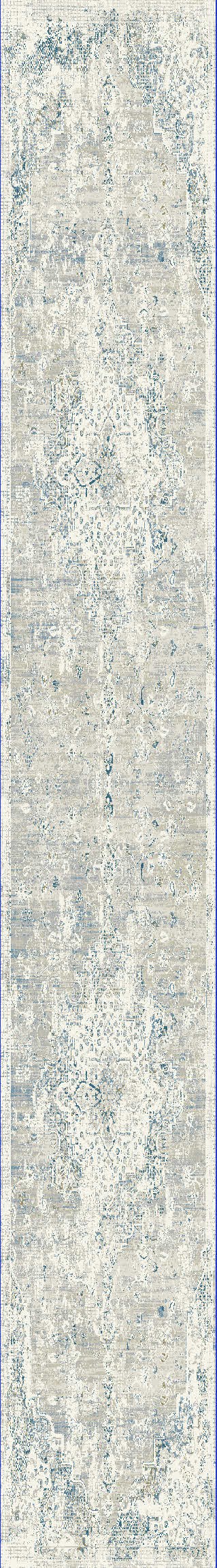 QUARTZ 2.2X7.7 27064-195 IVORY/GREY/BLUE