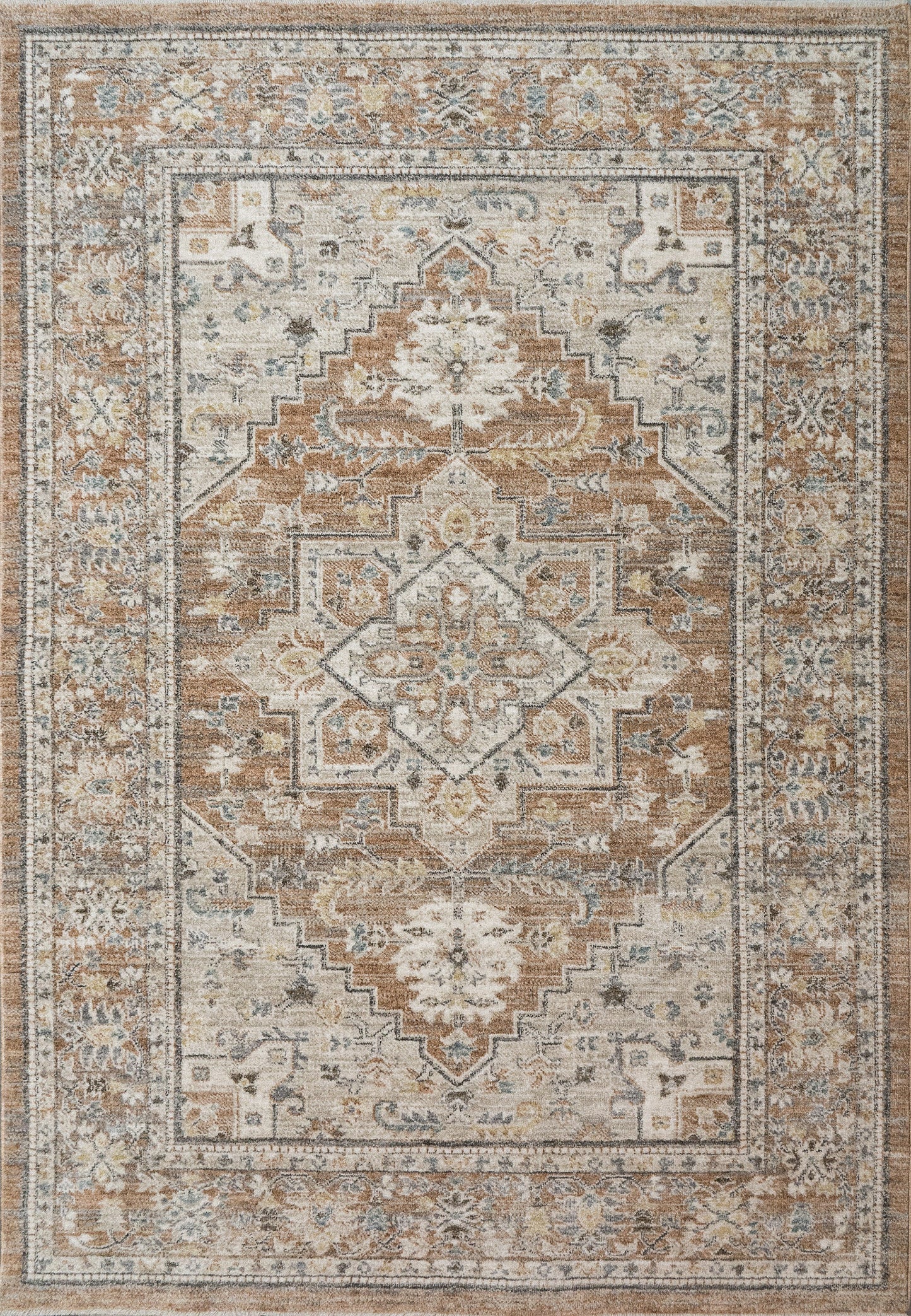 KASHMIR 18862 Rust/Beige/Multi