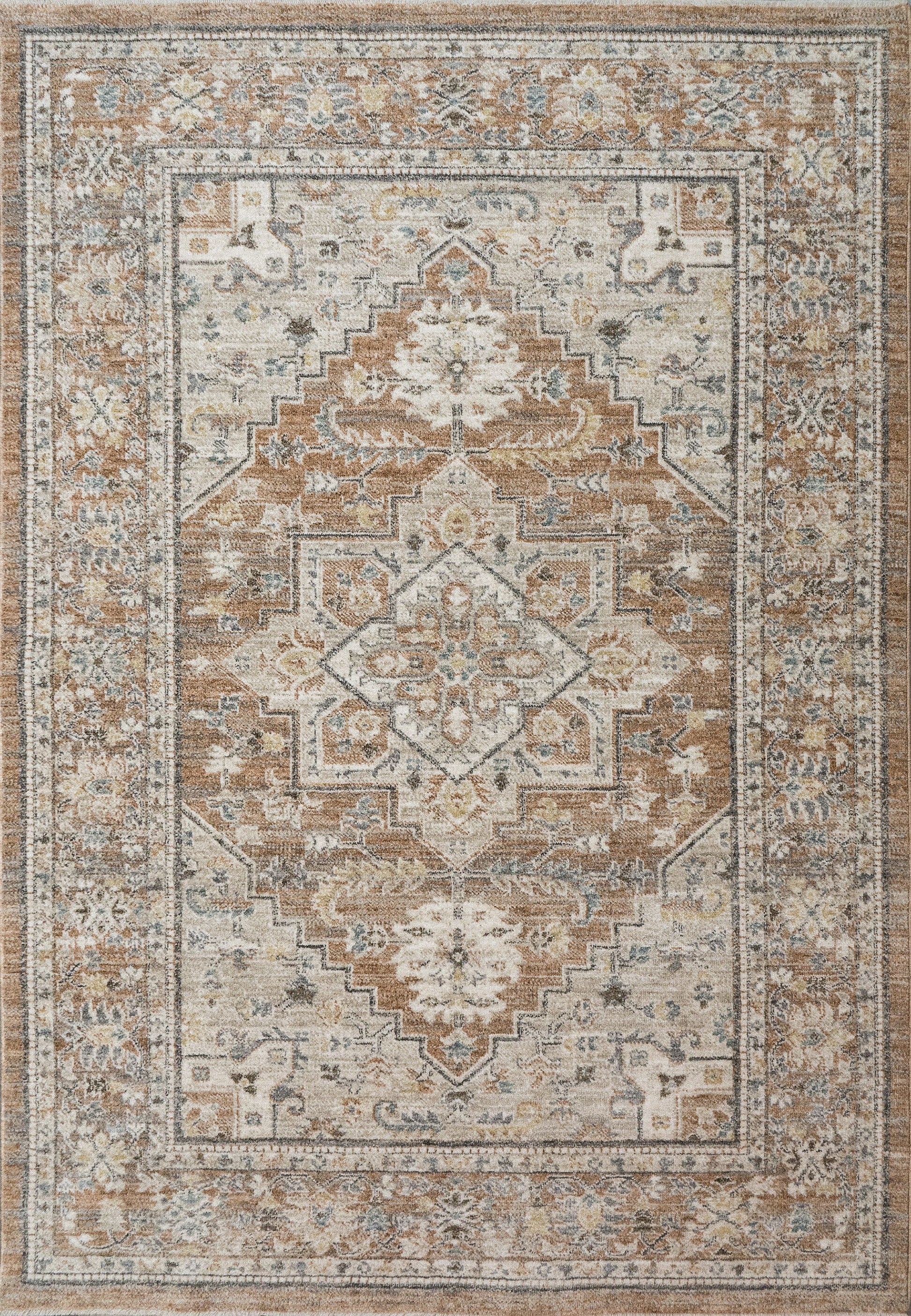 KASHMIR 18862 Rust/Beige/Multi