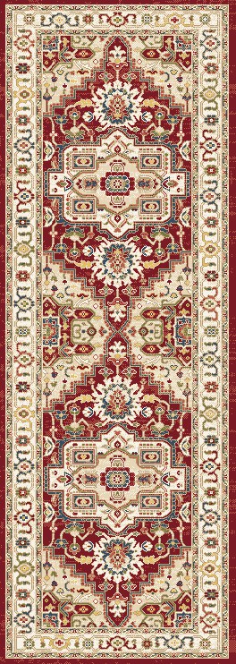JUNO 2.2X7.5 6882-130 IVORY/RED