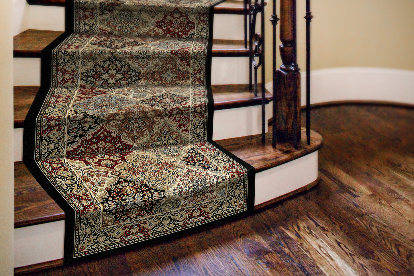 Ancient Garden Traditional Multi Classic Medium Pile Rug