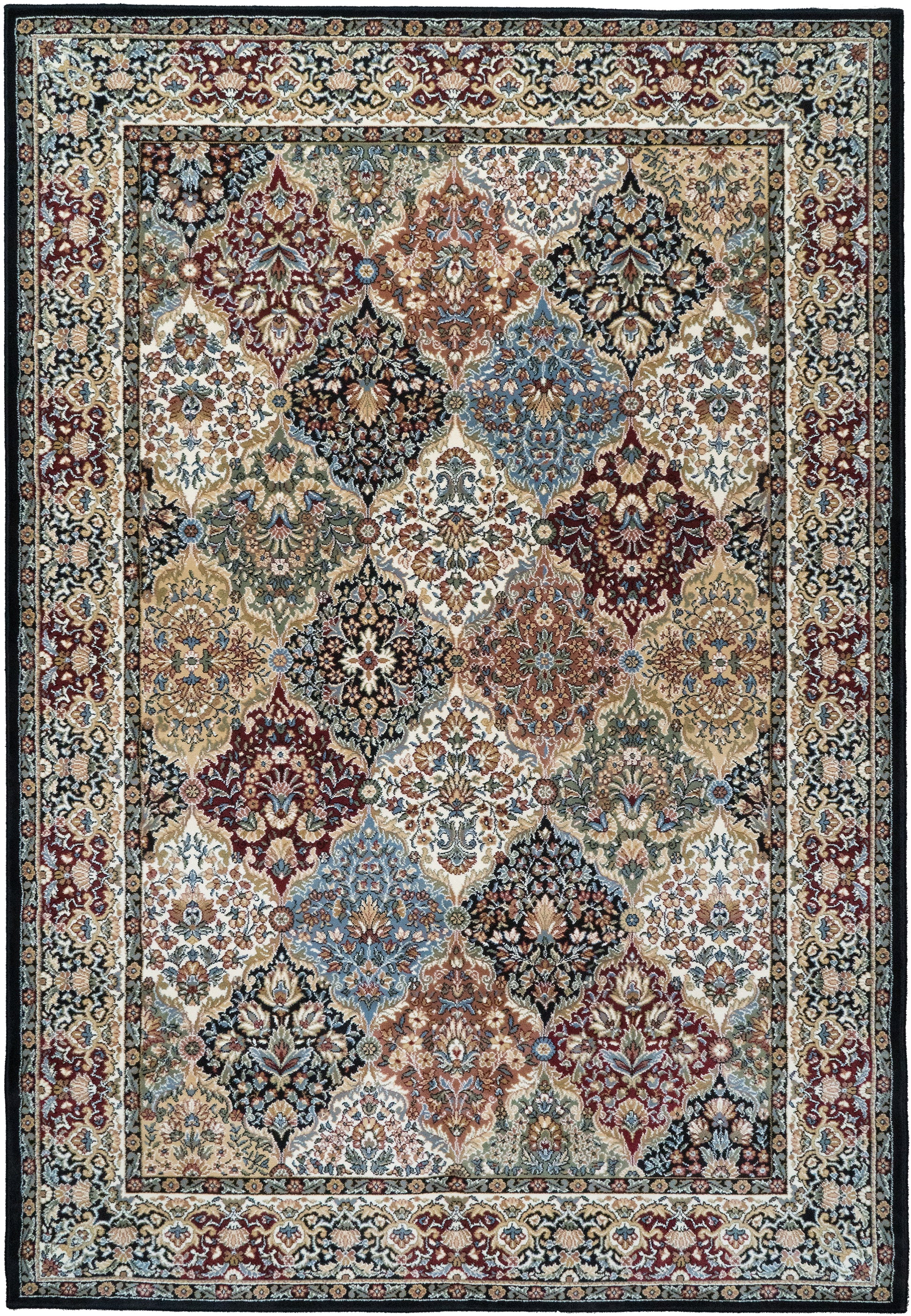 Ancient Garden Traditional Multi Classic Medium Pile Rug