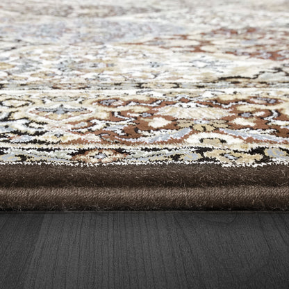 Ancient Garden Traditional Brown/Blue Oriental Medium Pile Rug