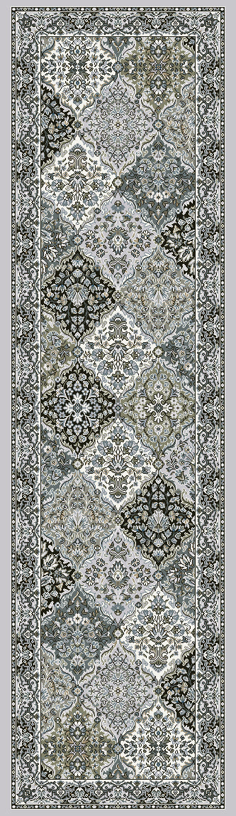 ANCIENT GARDEN 57008 Cream/Grey