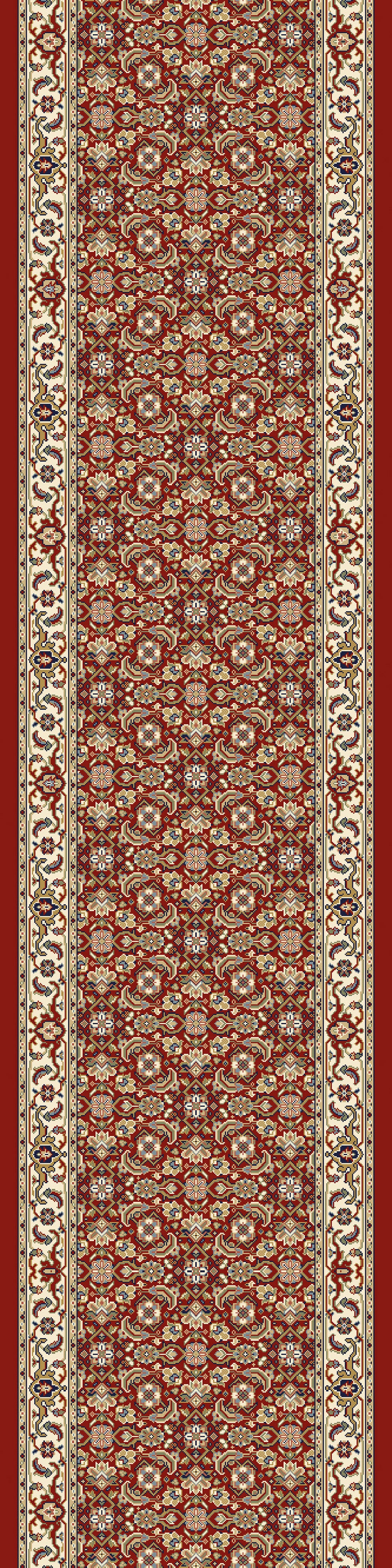 Ancient Garden Traditional Red/Ivory Classic Medium Pile Rug