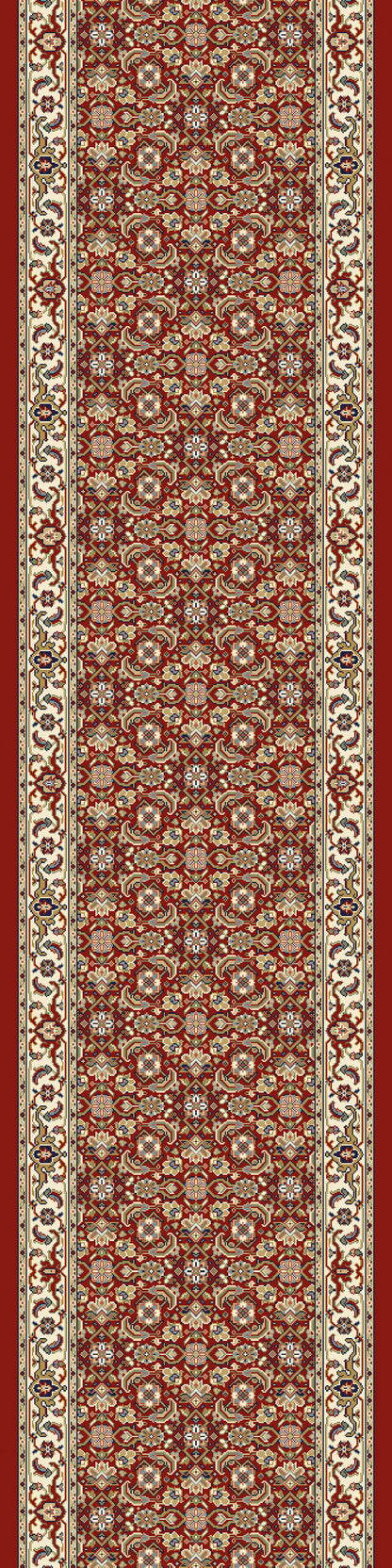 Ancient Garden Traditional Red/Ivory Classic Medium Pile Rug