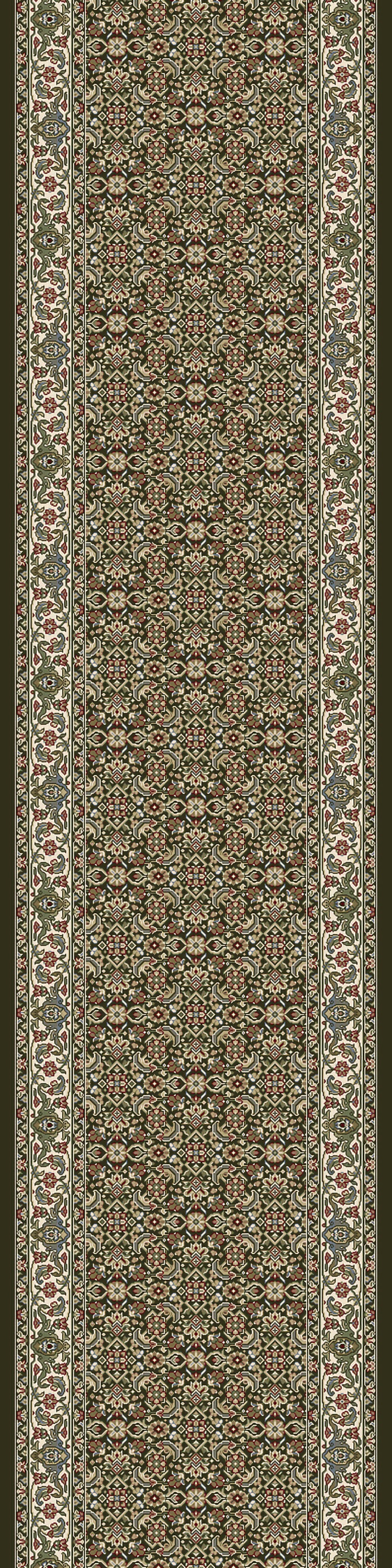 Ancient Garden Traditional Black/Ivory Classic Medium Pile Rug