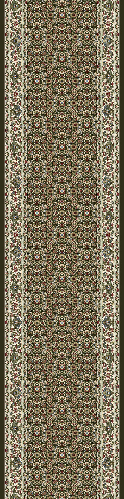 Ancient Garden Traditional Black/Ivory Classic Medium Pile Rug