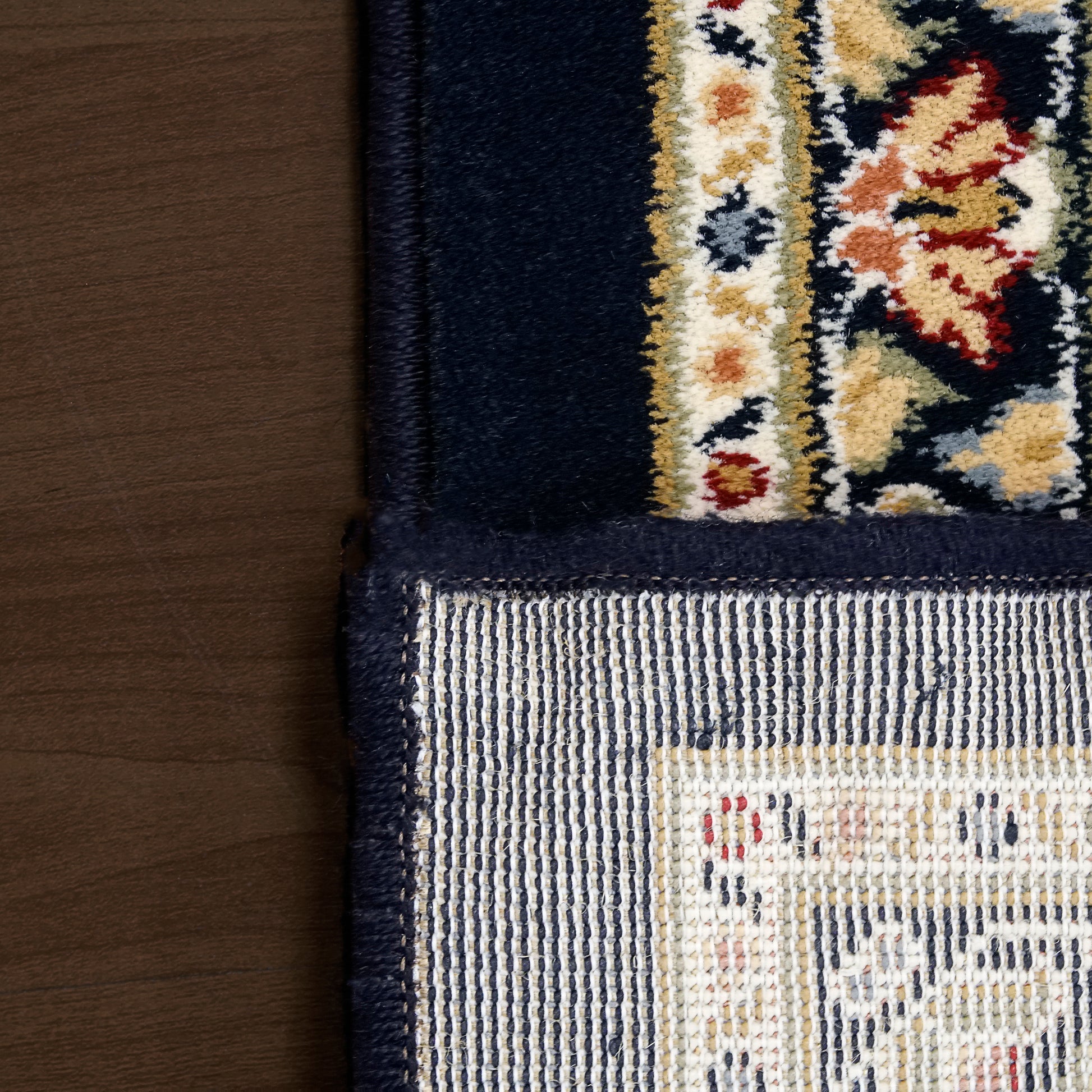 Ancient Garden Traditional Navy Classic Medium Pile Rug