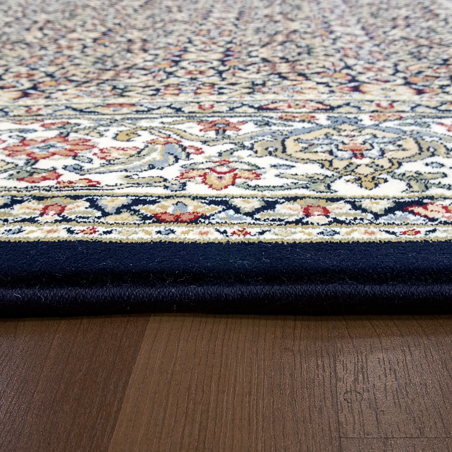 Ancient Garden Traditional Navy Classic Medium Pile Rug