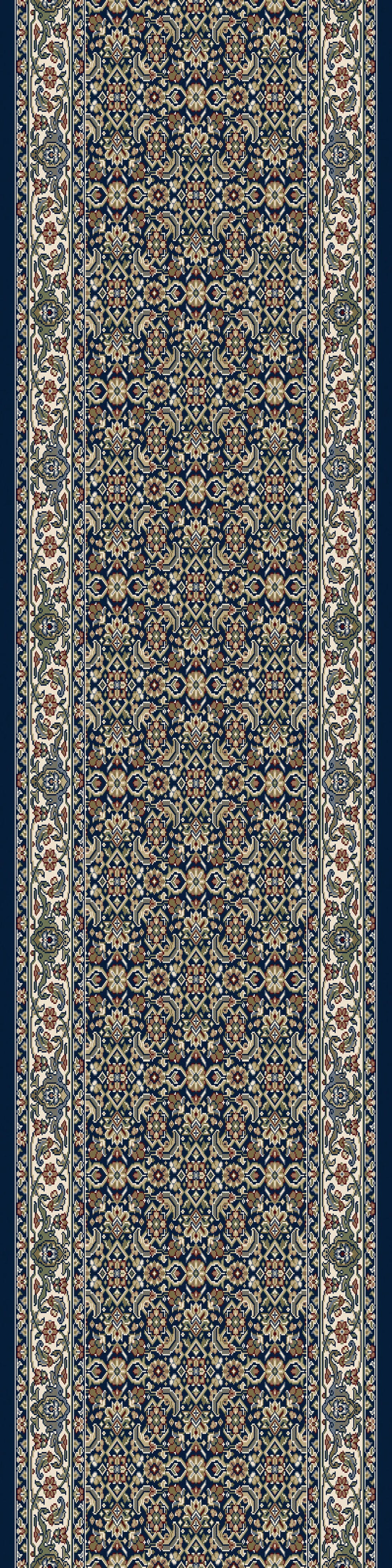Ancient Garden Traditional Navy Classic Medium Pile Rug
