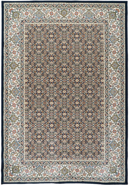 Ancient Garden Traditional Navy Classic Medium Pile Rug