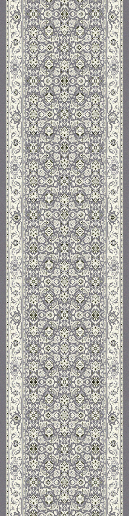 Ancient Garden Traditional Grey/Cream Classic Medium Pile Rug