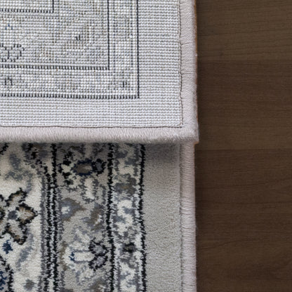 Ancient Garden Traditional Soft Grey/Cream Classic Medium Pile Rug