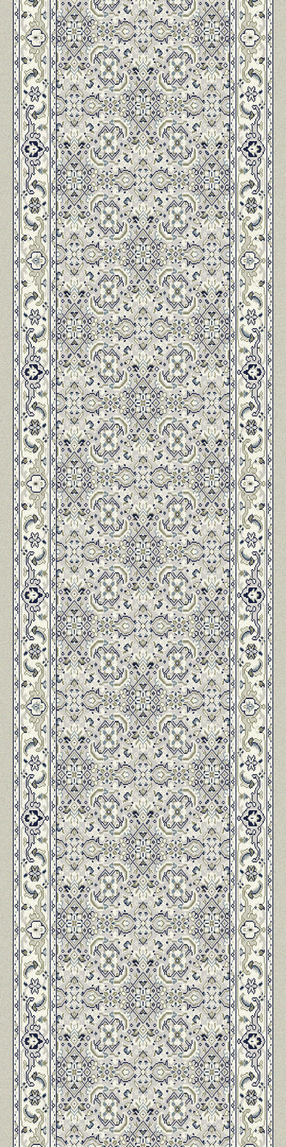 Ancient Garden Traditional Soft Grey/Cream Classic Medium Pile Rug