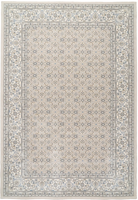 ANCIENT GARDEN 57011 Soft Grey/Cream