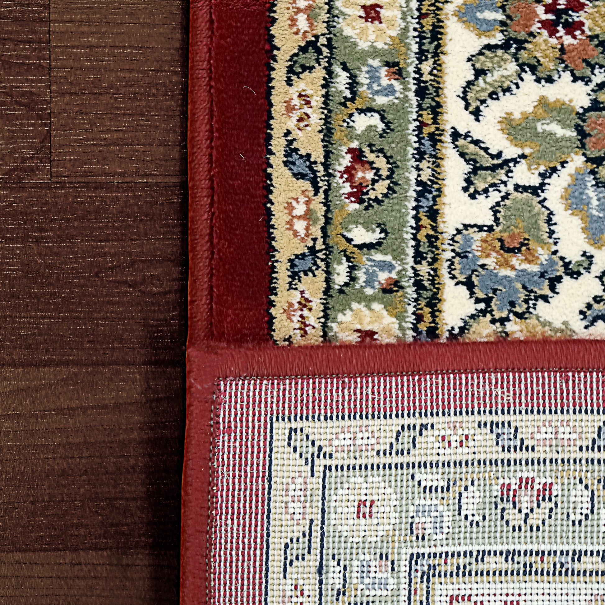 Ancient Garden Traditional Red/Ivory Classic Medium Pile Rug