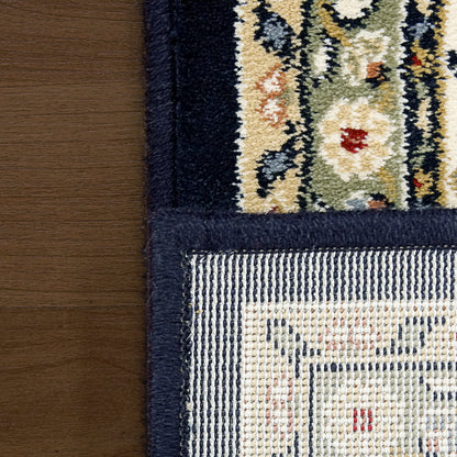Ancient Garden Traditional Blue/Ivory Classic Medium Pile Rug