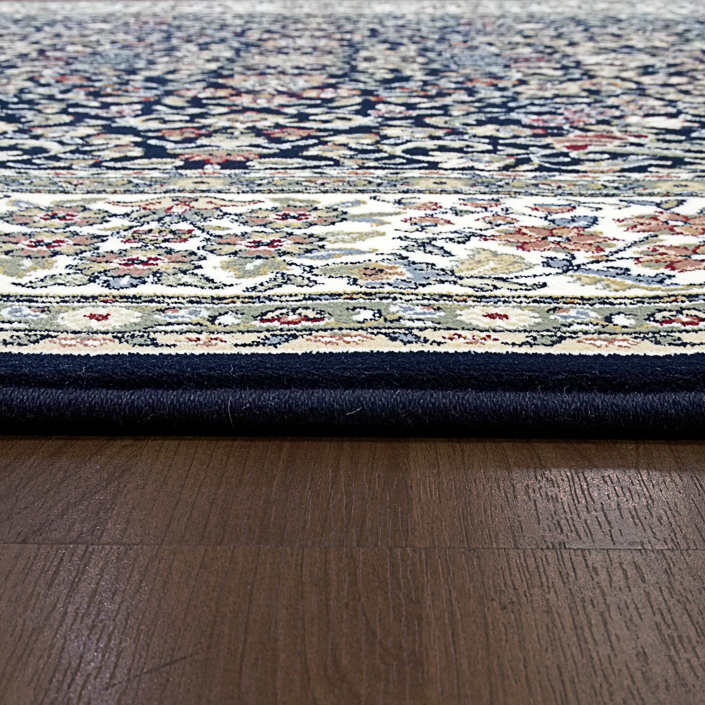 Ancient Garden Traditional Blue/Ivory Classic Medium Pile Rug