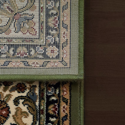 Ancient Garden Traditional Green/Ivory Classic Medium Pile Rug