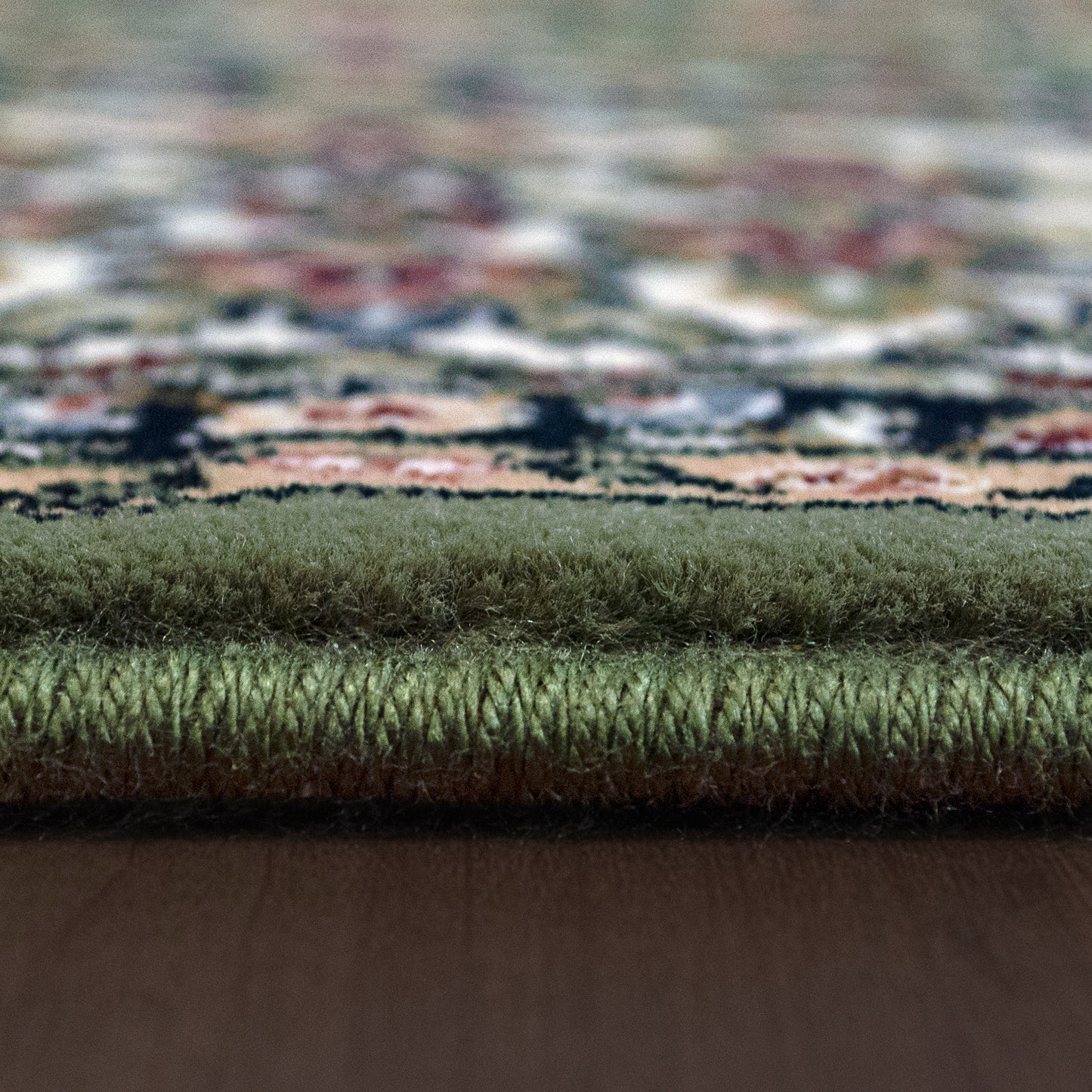 Ancient Garden Traditional Green/Ivory Classic Medium Pile Rug