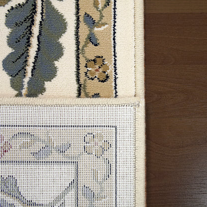Ancient Garden Transitional Ivory Floral Medium Pile Rug