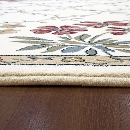 Ancient Garden Transitional Ivory Floral Medium Pile Rug