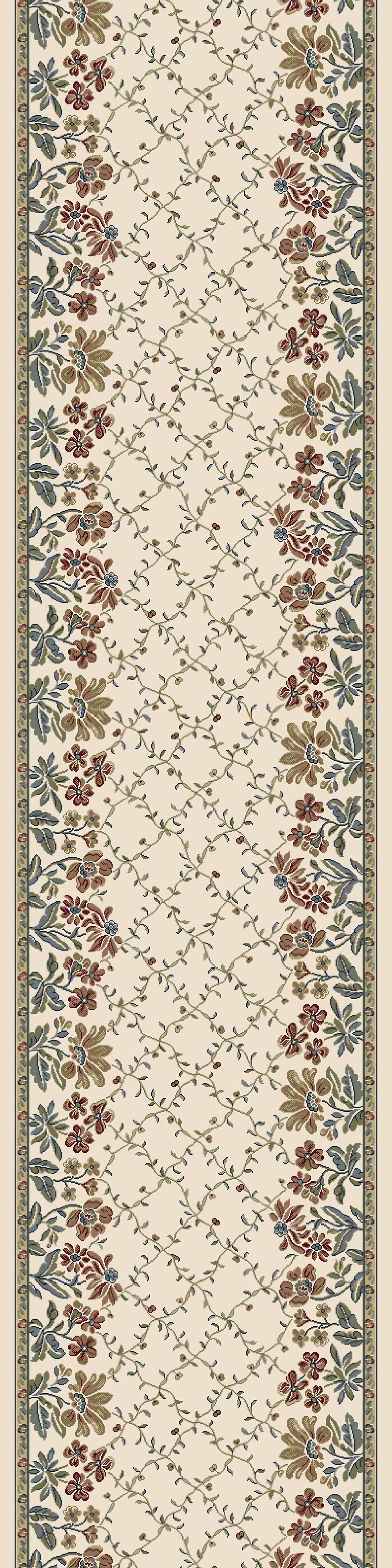 Ancient Garden Transitional Ivory Floral Medium Pile Rug