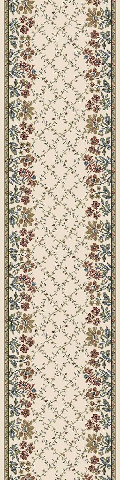 Ancient Garden Transitional Ivory Floral Medium Pile Rug