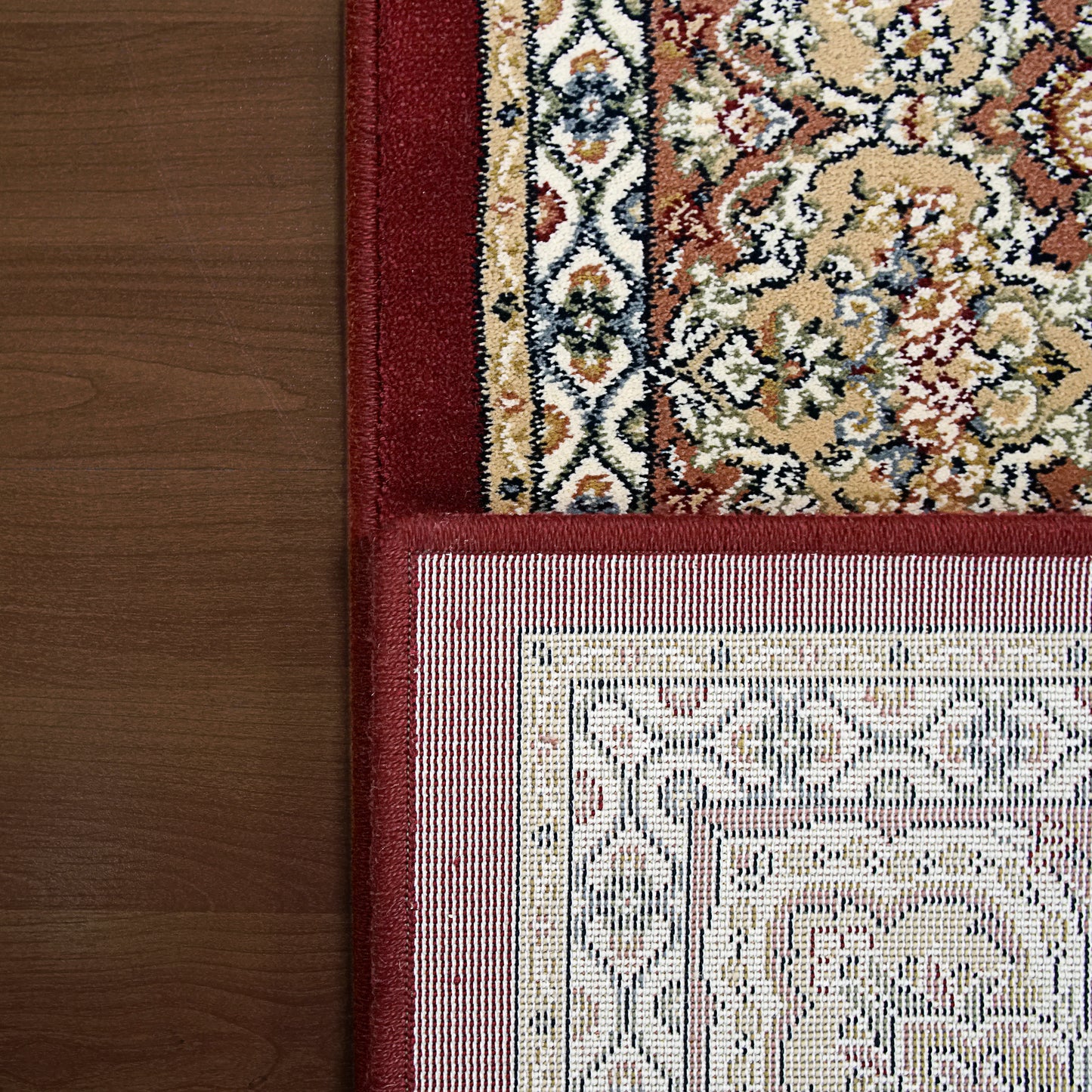 Ancient Garden Traditional Red Classic Medium Pile Rug