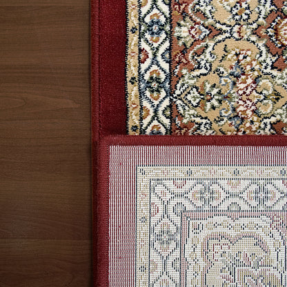 Ancient Garden Traditional Red Classic Medium Pile Rug