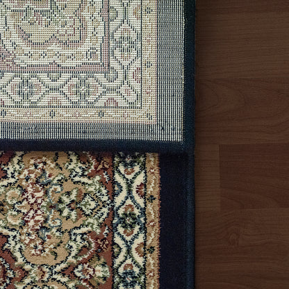 Ancient Garden Traditional Navy Classic Medium Pile Rug